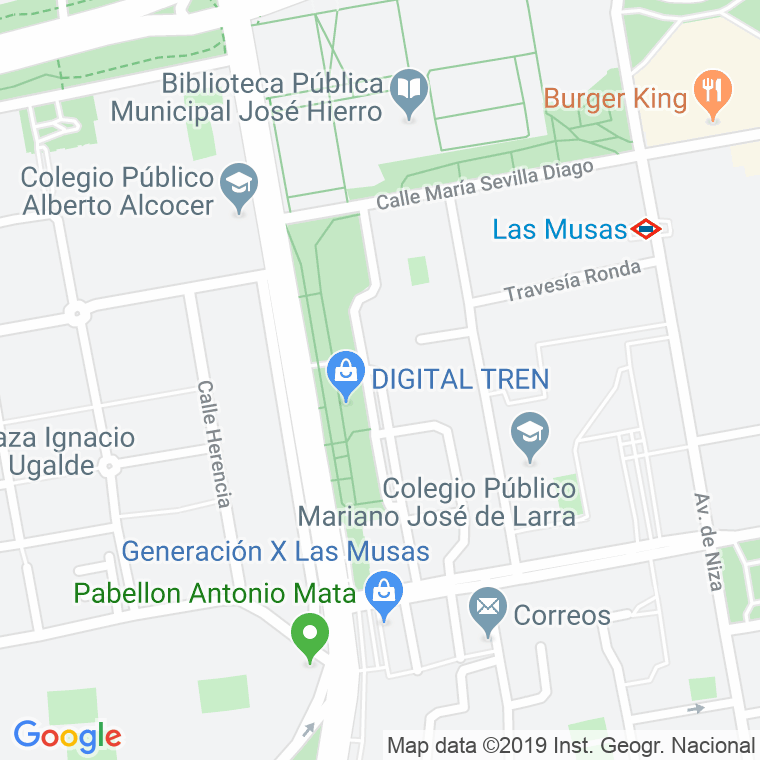 Código Postal calle Ainsa en Madrid