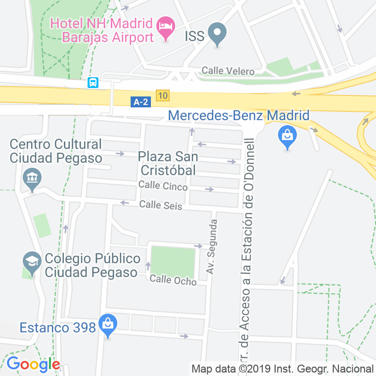 Código Postal calle Cinco en Madrid