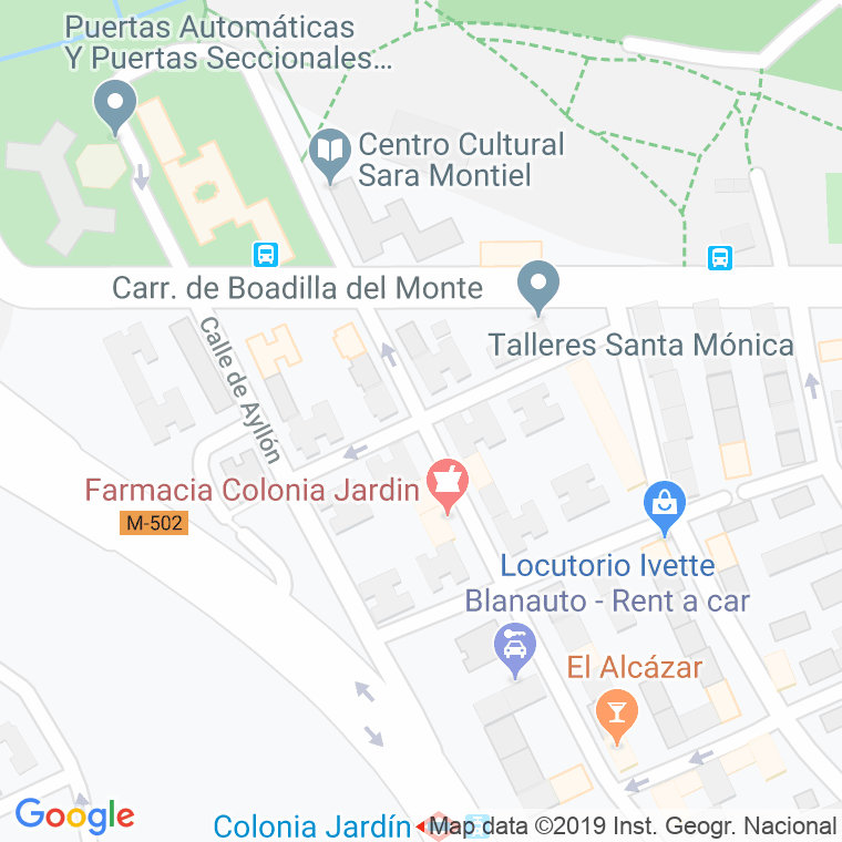 Código Postal calle Campo Florido en Madrid