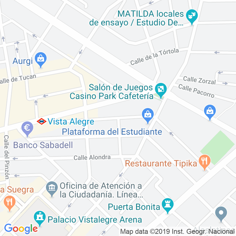 Código Postal calle Abolengo en Madrid