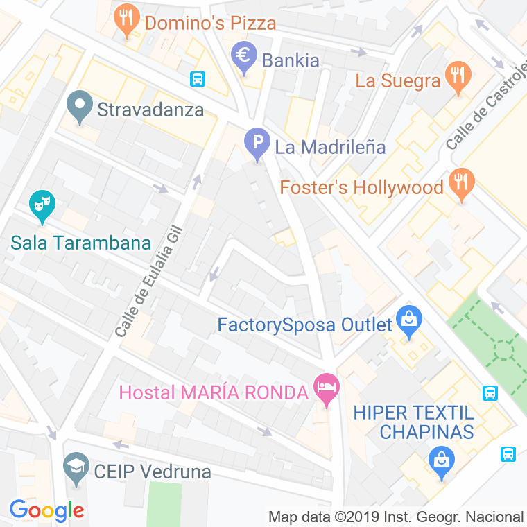 Código Postal calle Clemente Alonso en Madrid