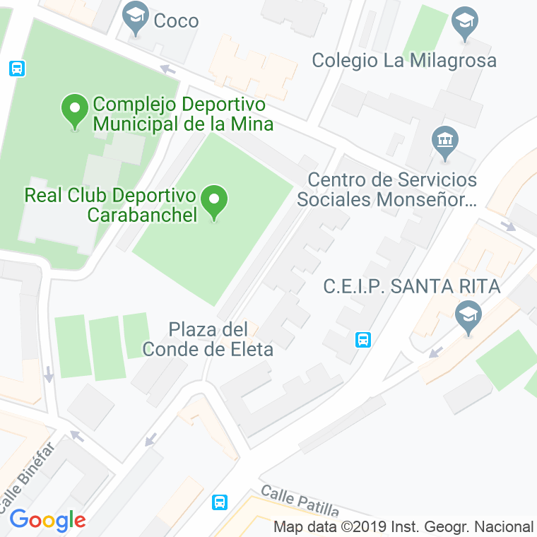 Código Postal calle Conde De Eleta en Madrid