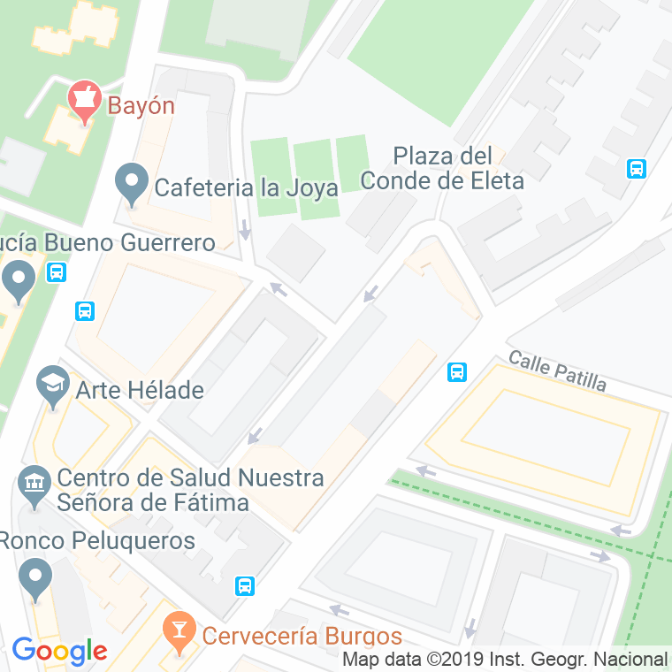 Código Postal calle Conde De Eleta, plaza en Madrid