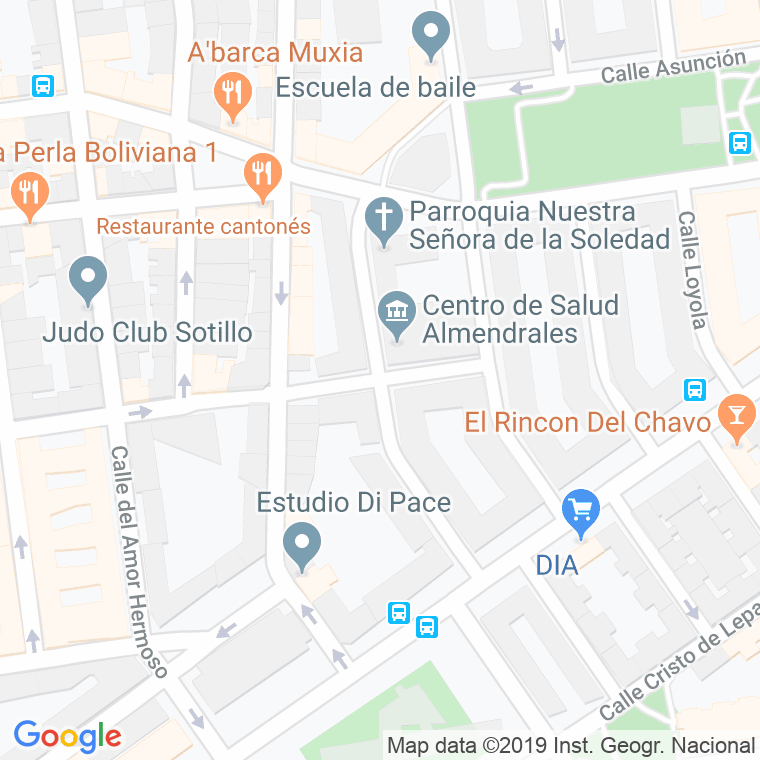 Código Postal calle Angelus en Madrid