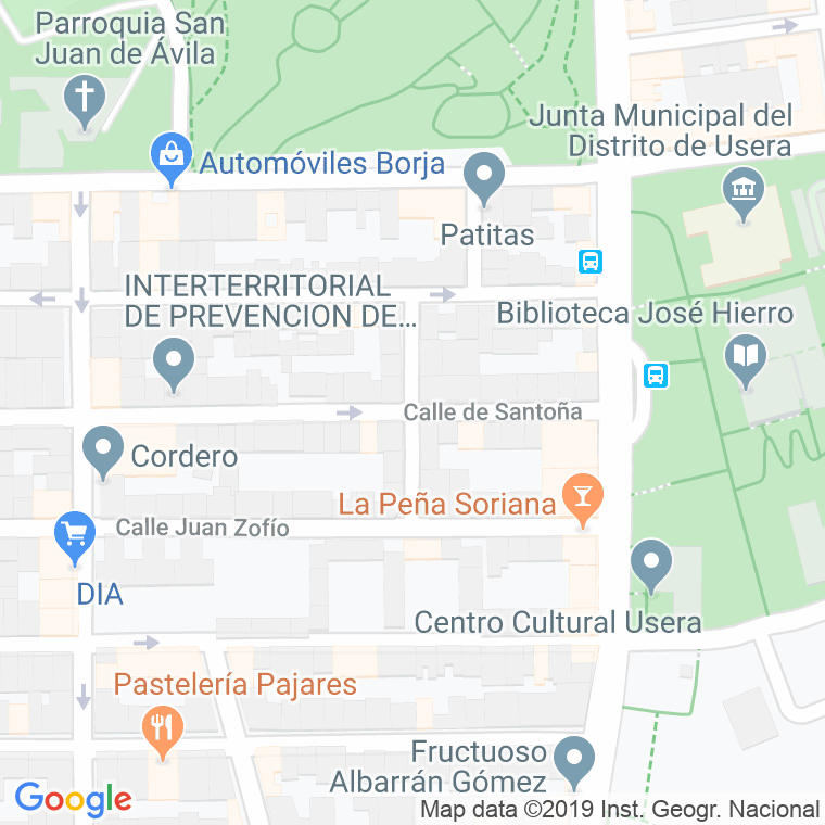 Código Postal calle Cereza en Madrid