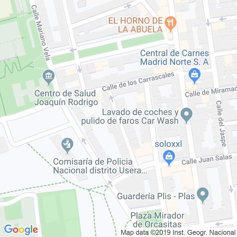 Código Postal calle Gonzalez Arias en Madrid