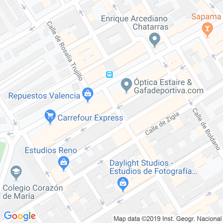 Código Postal calle Cidra en Madrid