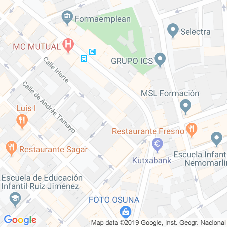Código Postal calle Belleza en Madrid