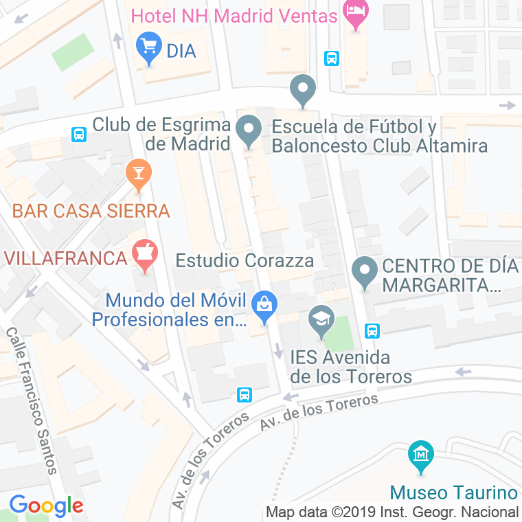 Código Postal calle Colomer en Madrid
