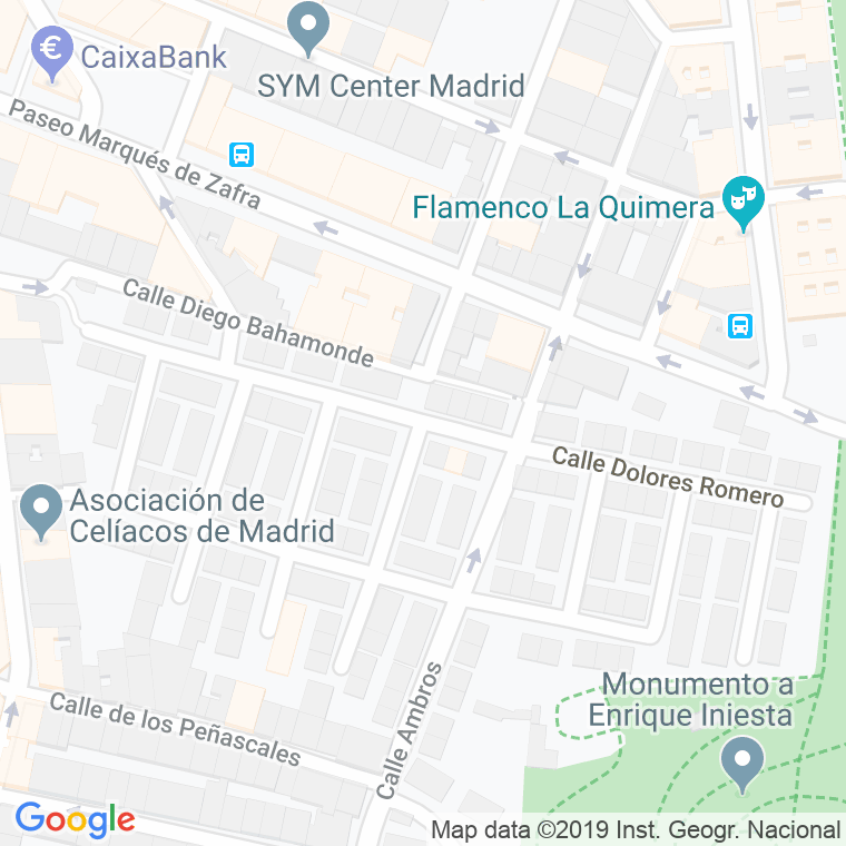 Código Postal calle Dolores Romero en Madrid