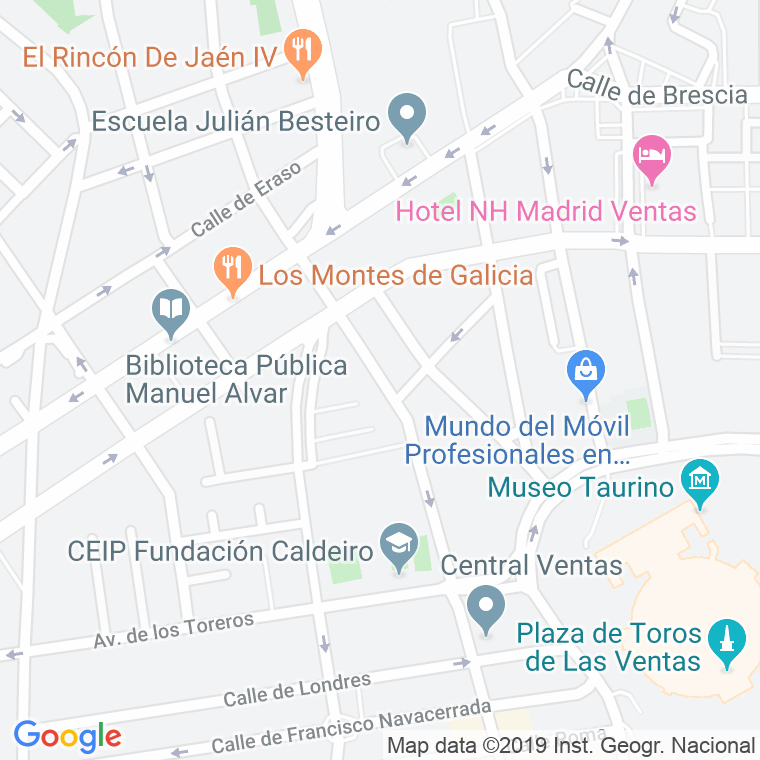 Código Postal calle Francisco Santos en Madrid