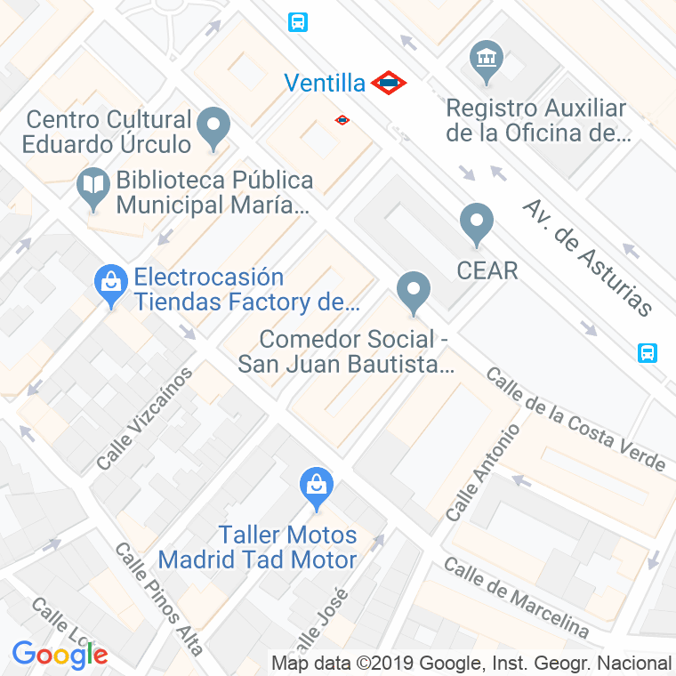 Código Postal calle Albendiego en Madrid