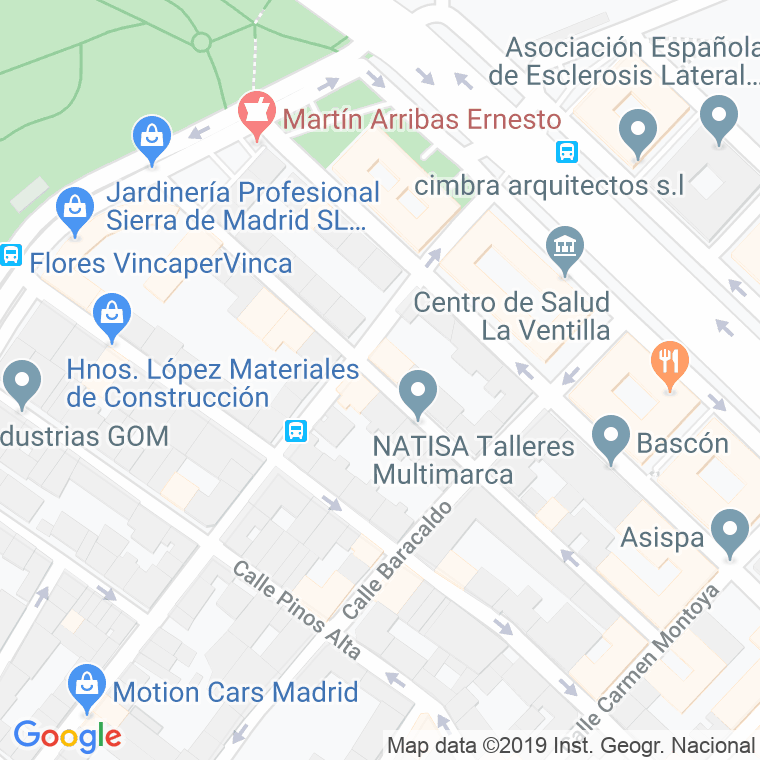 Código Postal calle Alvarez en Madrid