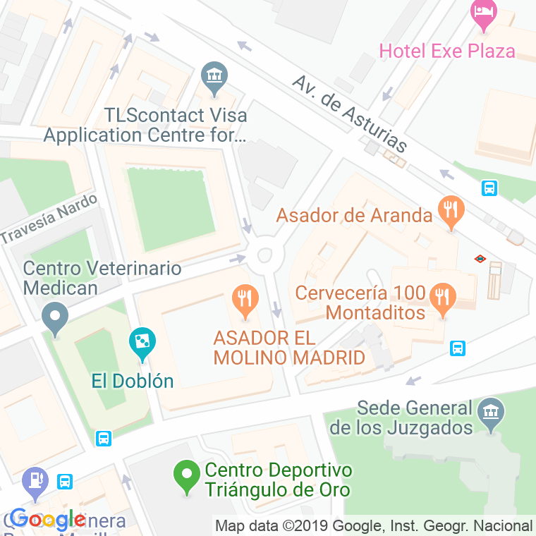 Código Postal calle Conde De Serrallo en Madrid