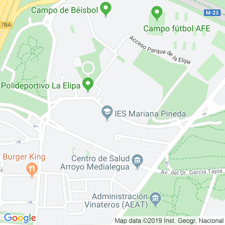 Código Postal calle Alcalde Garrido Juaristi en Madrid