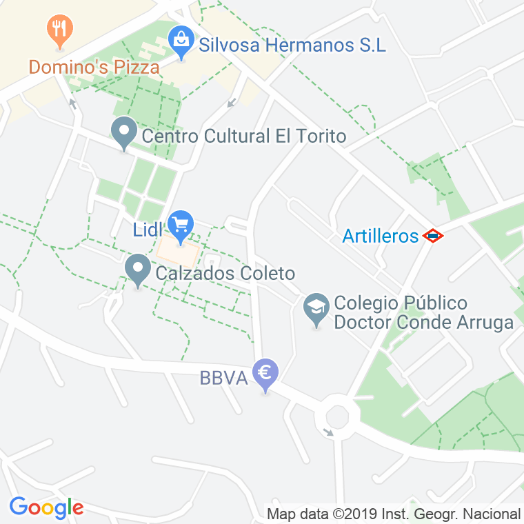 Código Postal calle Cañada en Madrid
