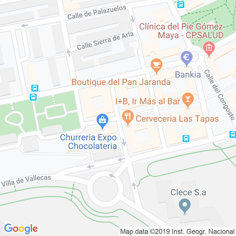Código Postal calle Culla en Madrid