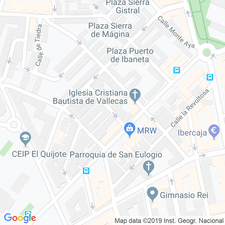 Código Postal calle Luis De La Fuente en Madrid