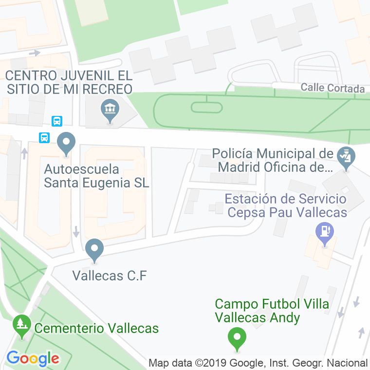 Código Postal calle Maria Perez Medel en Madrid
