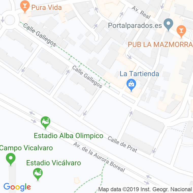 Código Postal calle Alameda De La Fuente en Madrid