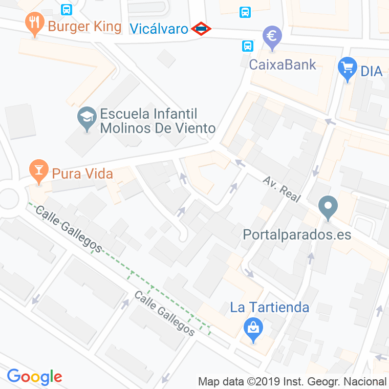 Código Postal calle Alcacer De Tejares en Madrid