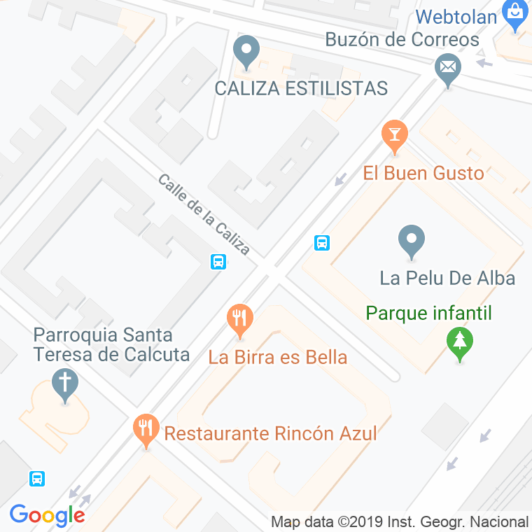 Código Postal calle Caliza en Madrid