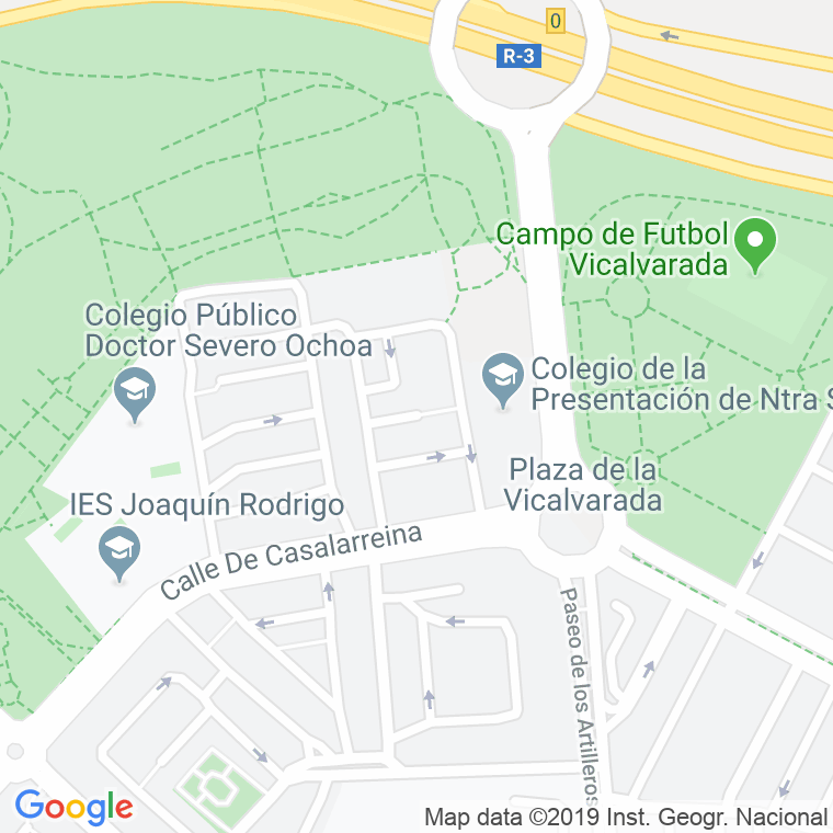 Código Postal calle Cordovin en Madrid