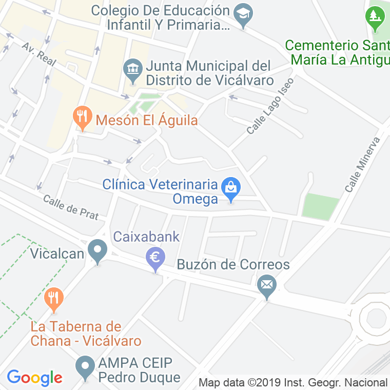 Código Postal calle Huerta Del Convento en Madrid