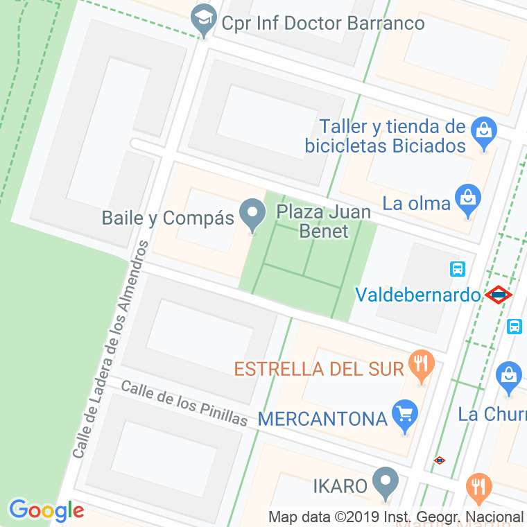 Código Postal calle Juan Benet, plaza en Madrid