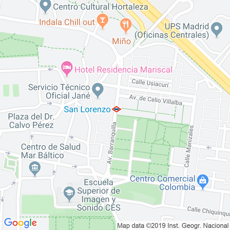 Código Postal calle Barranquilla, avenida en Madrid