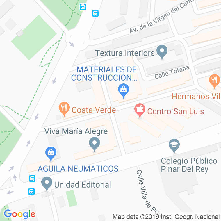 Código Postal calle Calasparra en Madrid