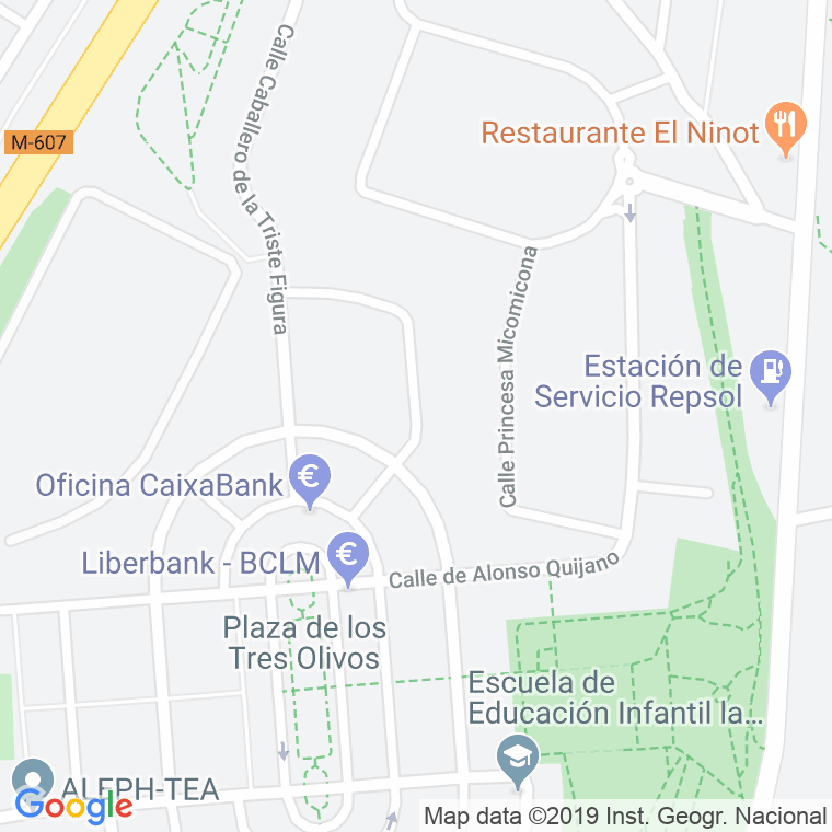 Código Postal calle Caballero De Los Leones, avenida en Madrid