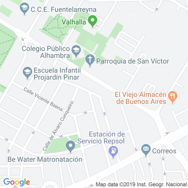 Código Postal calle Angelita Camarero en Madrid