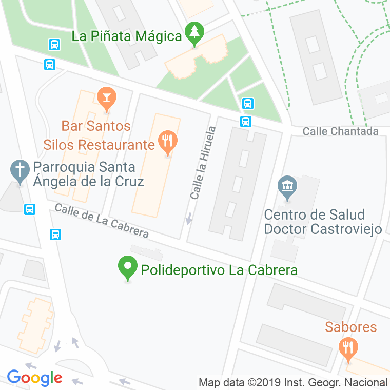 Código Postal calle Hiruela, La en Madrid