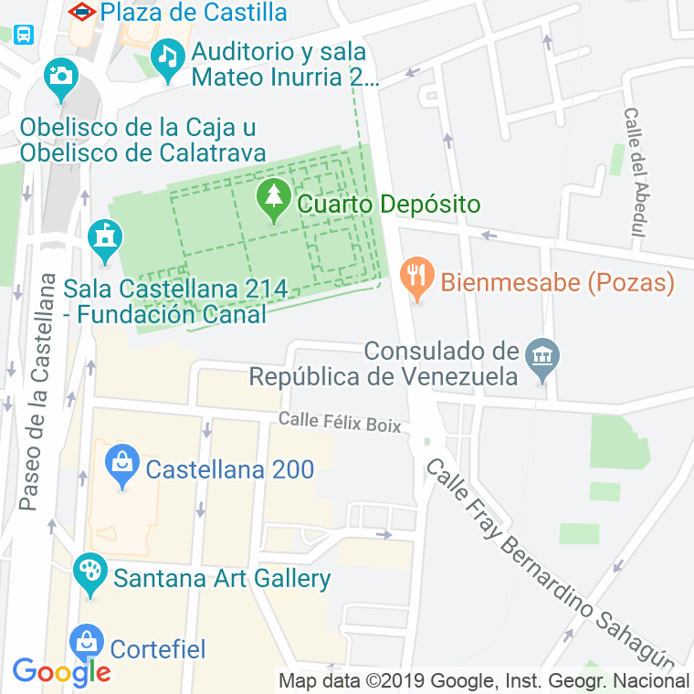 Código Postal calle Joaquin Bau en Madrid
