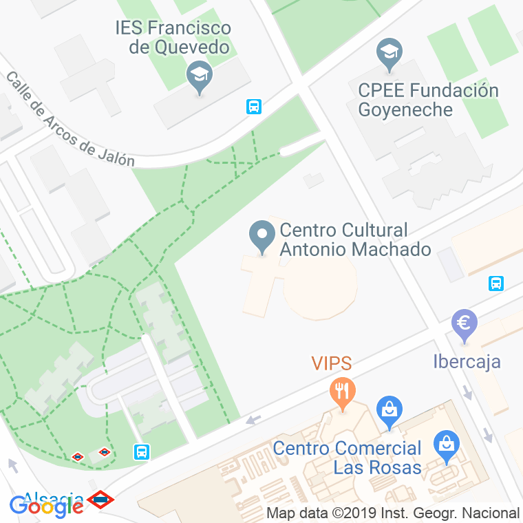 Código Postal calle Centro Civico, plaza en Madrid