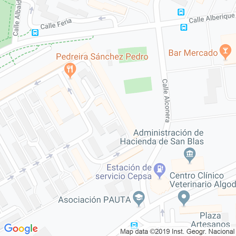 Código Postal calle Costureras en Madrid