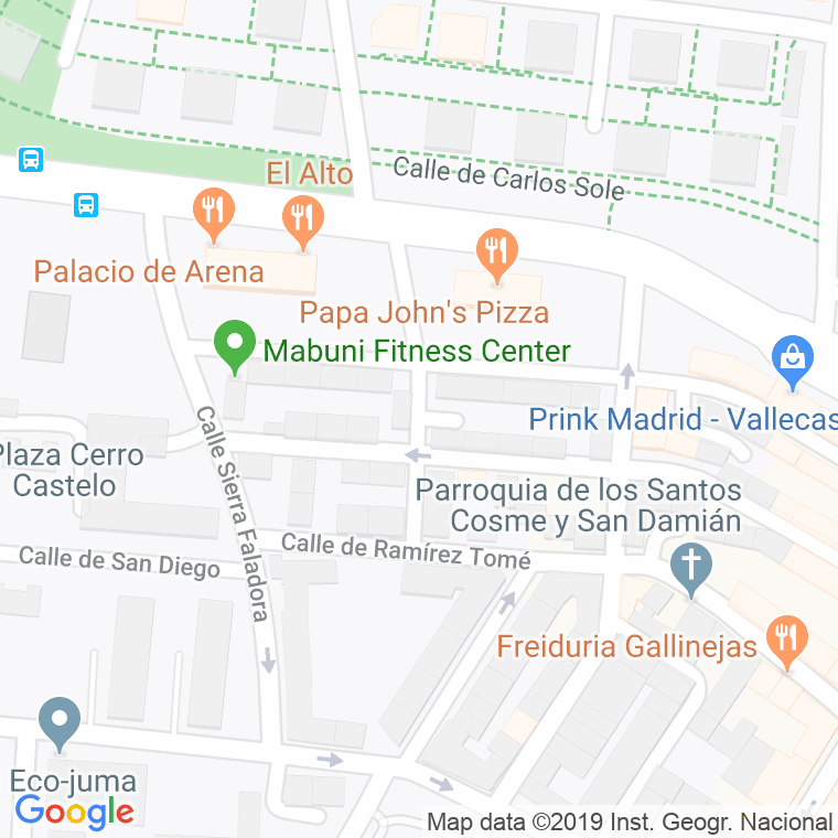 Código Postal calle Adra en Madrid