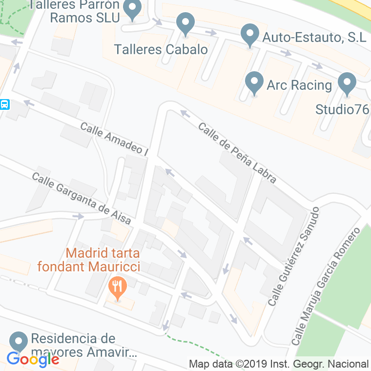 Código Postal calle Amadeo I en Madrid