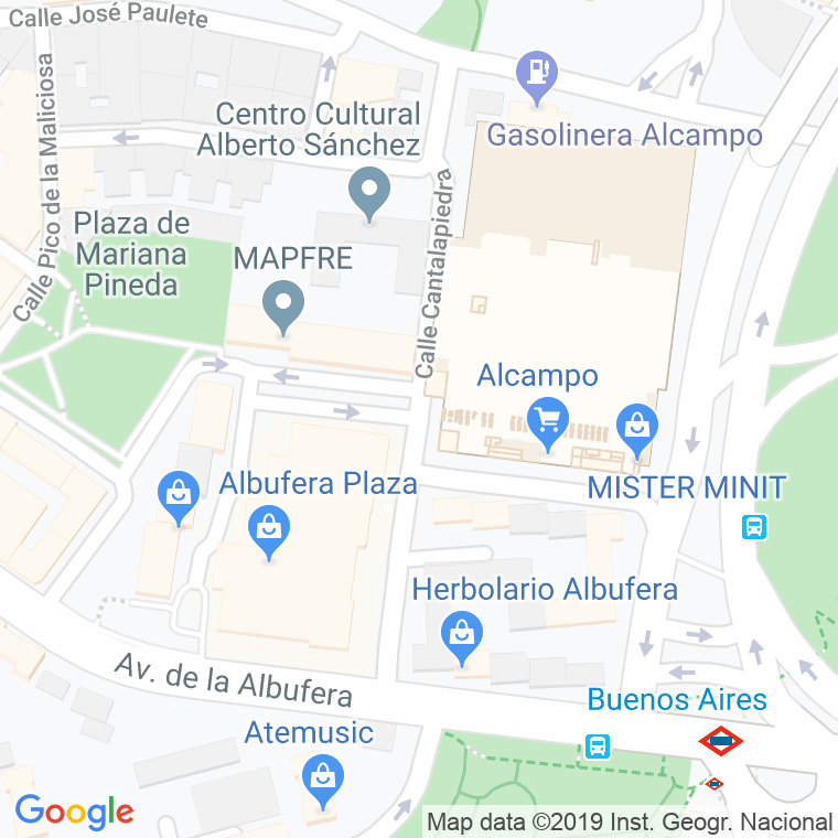 Código Postal calle Cantalapiedra en Madrid