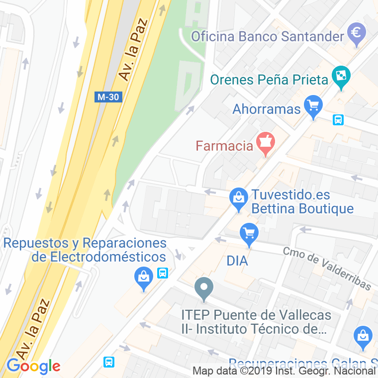 Código Postal calle Hermanos Carpi en Madrid