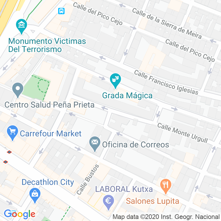 Código Postal calle Jose Camins en Madrid