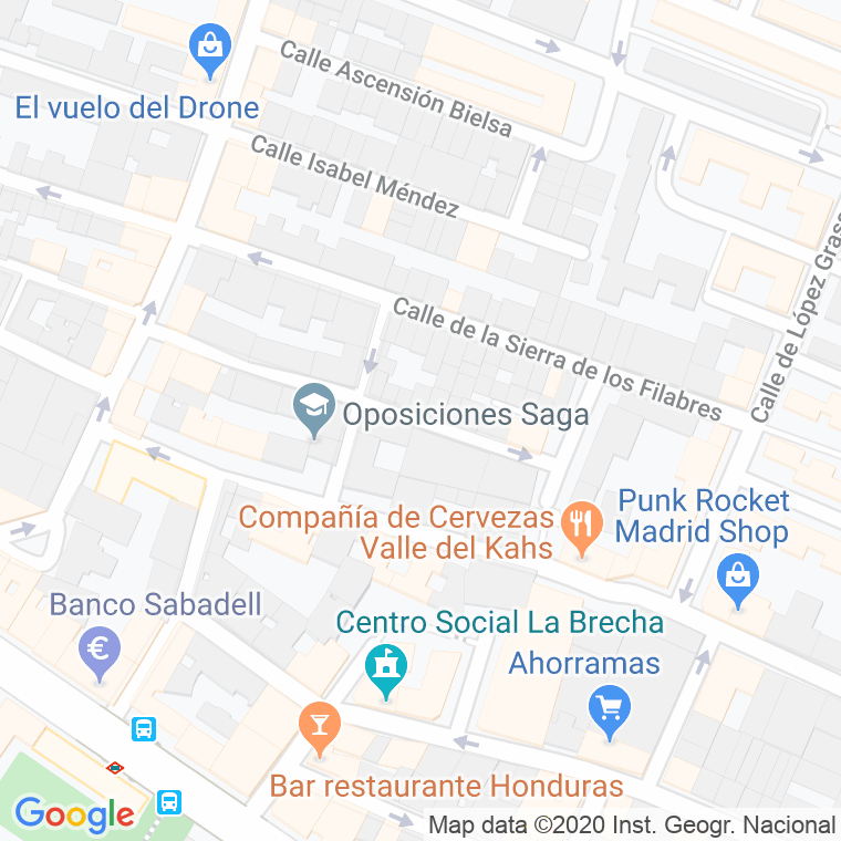 Código Postal calle Modesto Alonso, particular en Madrid