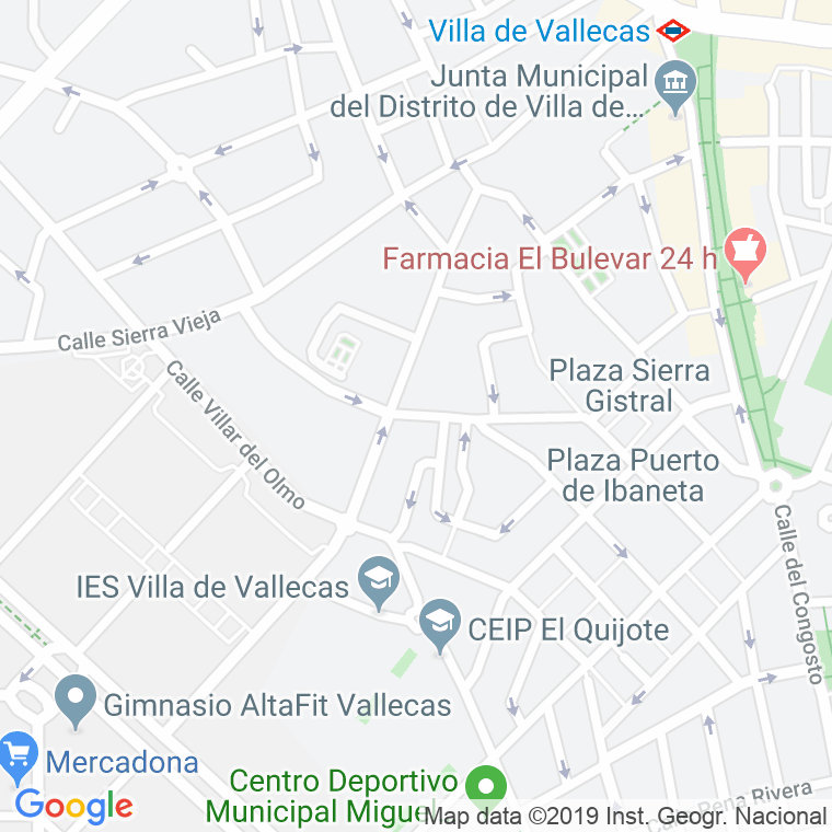 Código Postal calle Monte Buyo en Madrid