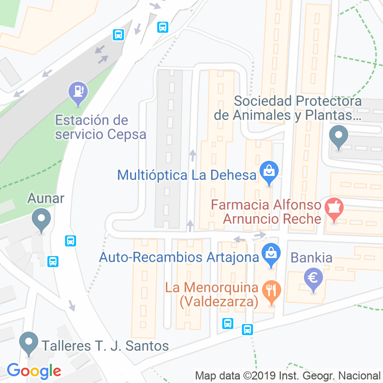Código Postal calle Aguilar De Campoo en Madrid