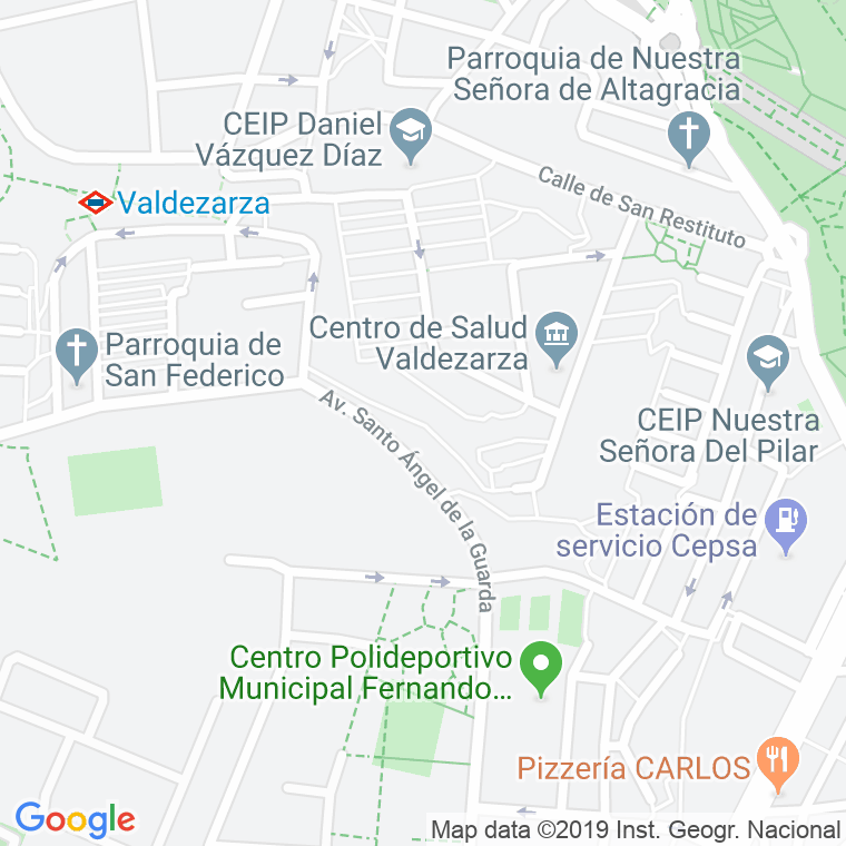 Código Postal calle Azuaga en Madrid