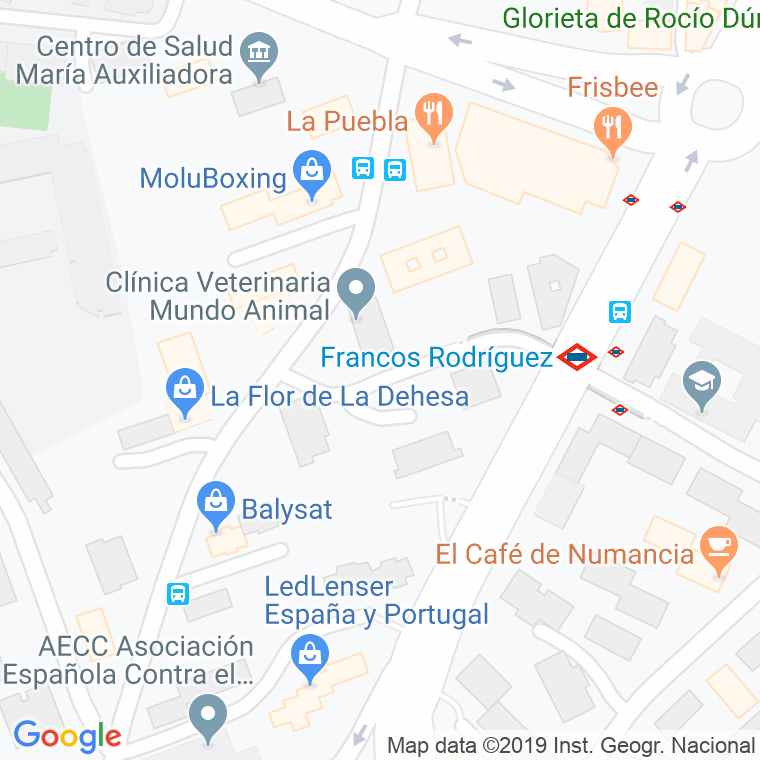 Código Postal calle Moguer en Madrid