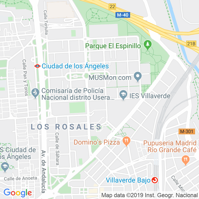 Código Postal calle Alianza en Madrid