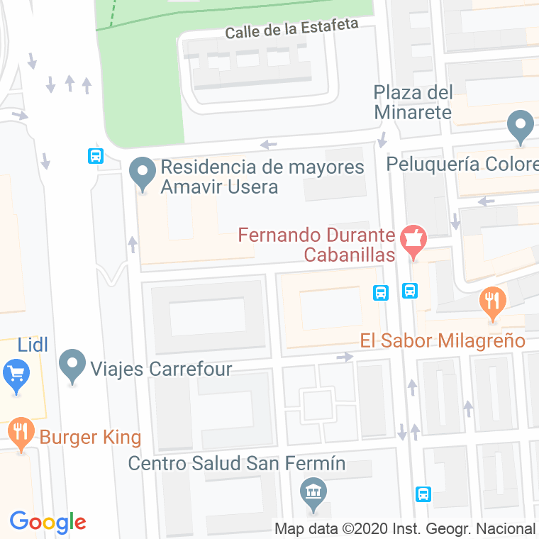 Código Postal calle Angel Diaz Zamorano en Madrid