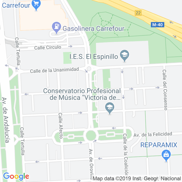Código Postal calle Conciliacion en Madrid